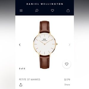 Daniel Wellington Women’s Rose Gold Leather Watch 32mm